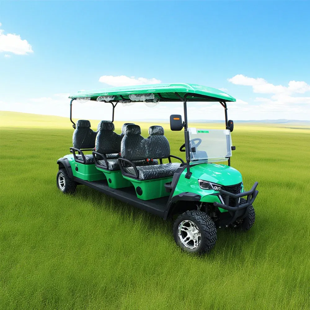 6 Seater Solar-Powered Folding Electric Golf Cart Convenient and Environmentally Friendly