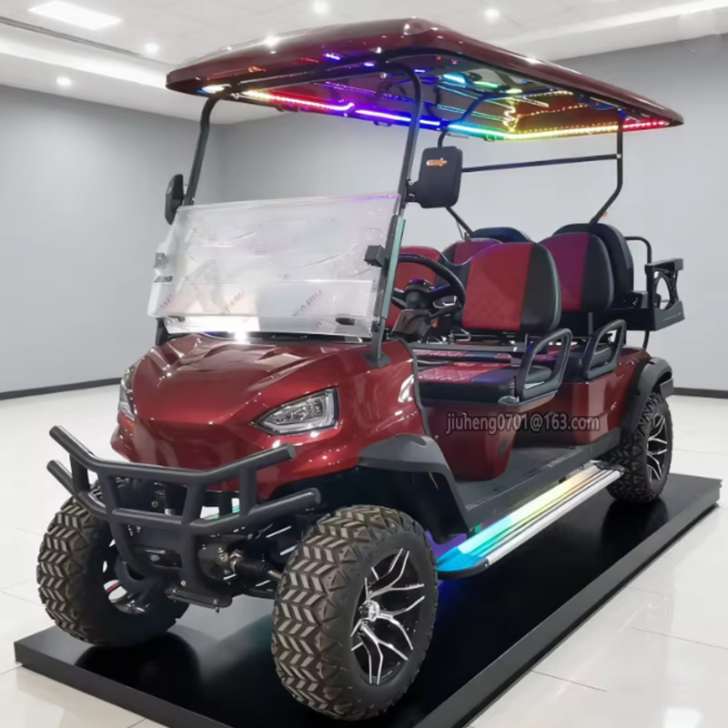 New Electric Club Car Smart Scooter Motor Golf Buggy DOT 72V 6 Seater Solar Panels Golf Carts Electric Mini Car Wholesale
