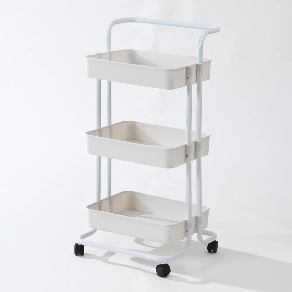 Versatile PP Handrail Storage Service Cart for Hotel Bedroom Use