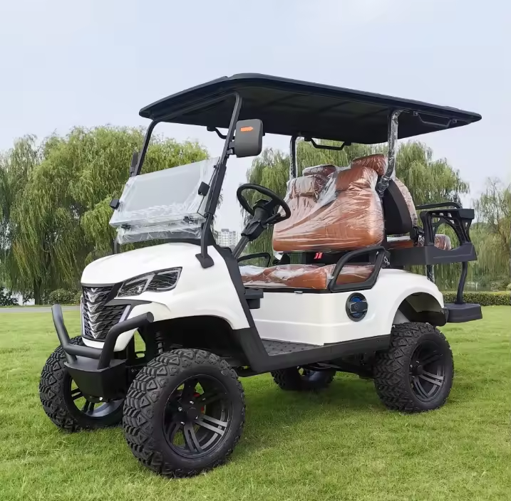 Bestselling Chinese Electric 4-Seater Golf Cart with Luxury Seats for Resort and Gated Community Use