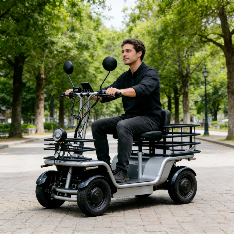 YIDI D16 Factory Direct 4 Wheel 200kg Heavy Load Capacity Electric Scooter Cargo Golf Cart Truck Delivery