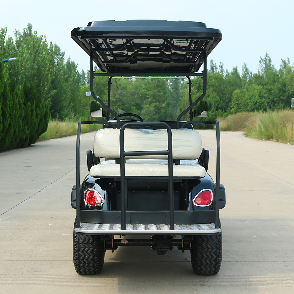 HUANLI 4 Seats Lifted 14 Inches Big off Road Golf Cart Wheels and Tires Street Legal 60V Electric Push Golf Cart