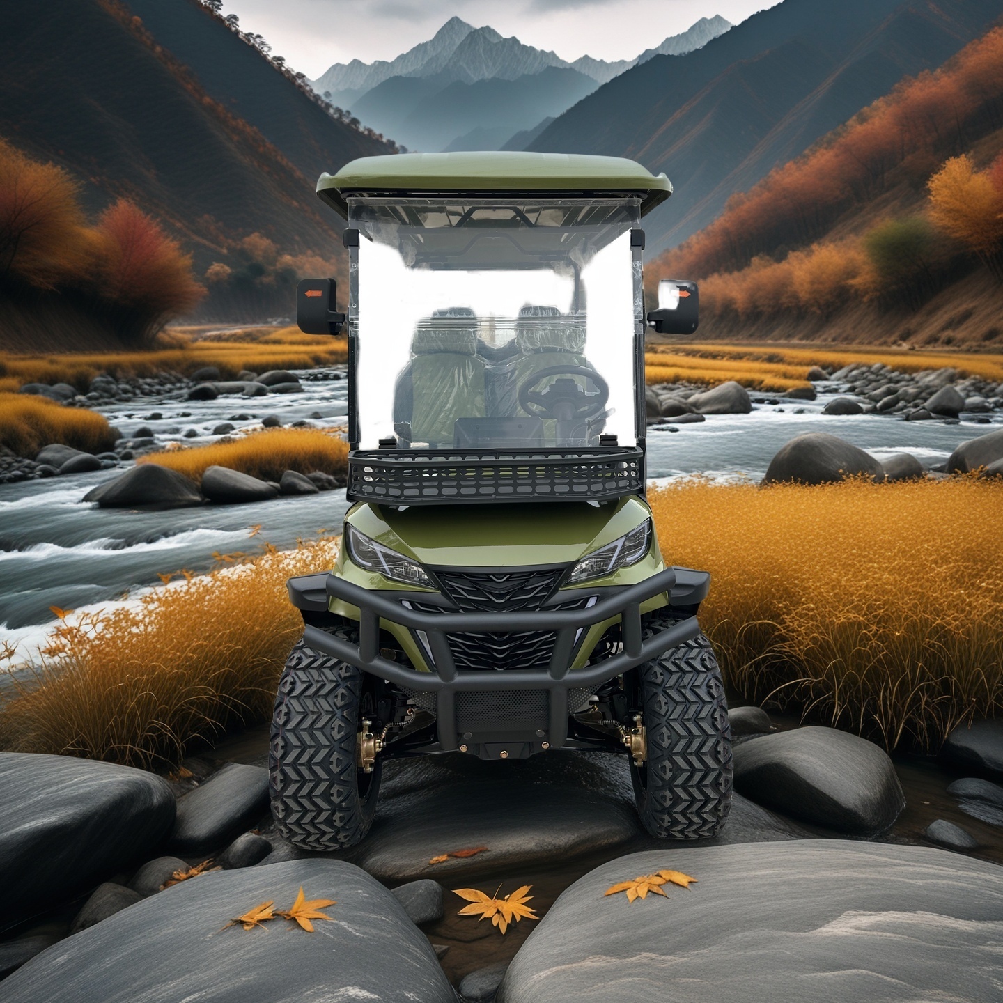 China Factory Strong Power Off-Road 6 Seater Golf Cart Wholesale Electric UTV for Sale Electric Buggy for Airport and Hotel