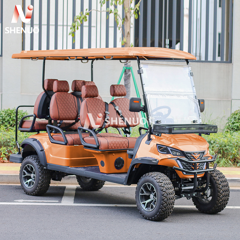 Farm Utility Golf Cart with Loading Area 4 Seater Electric 48V 5KW AC Motor 90km Range