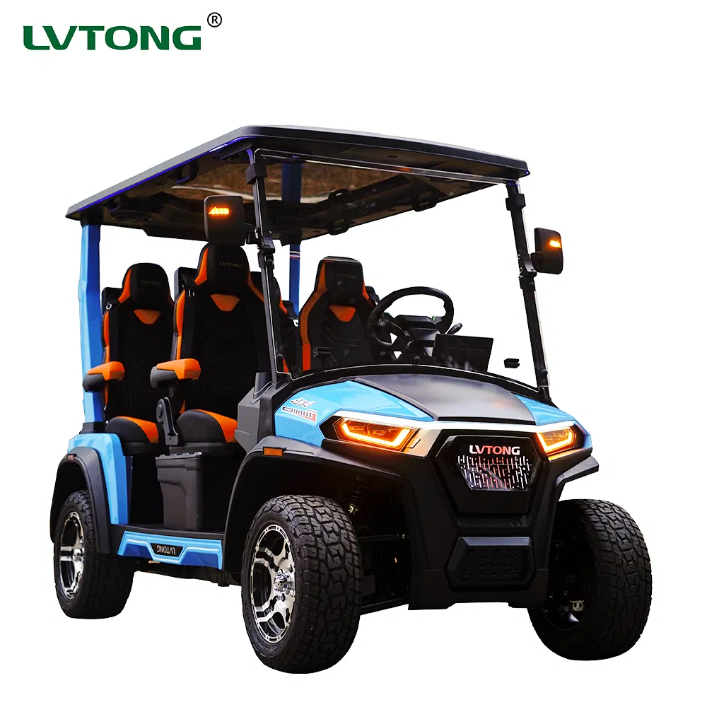 72V Lithium Battery Electric Golf Cart 4 Seater Independent Suspension High Speed 40kmh Aluminum Frame