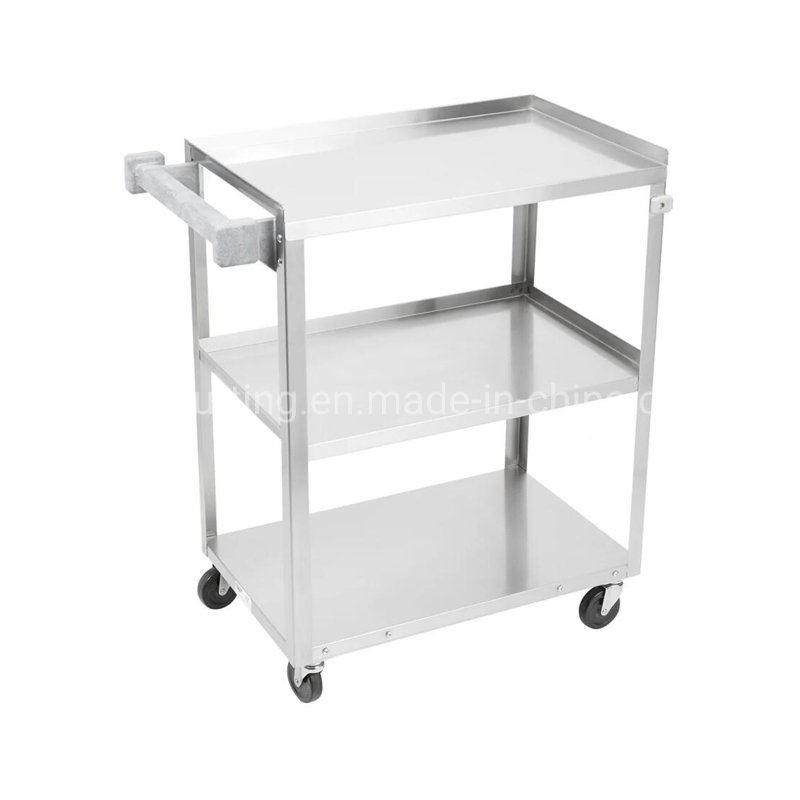 Hotel Metal Vehicle Service Carrier Cleaning Trolley Cart
