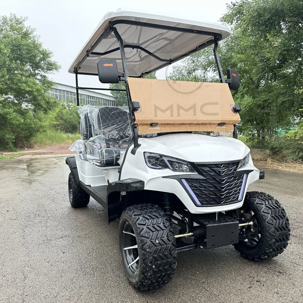 72V Lithium Battery 4 Wheel Golf Carts Solar Panels Powered off Road Electric Golf Cart 4 Seater