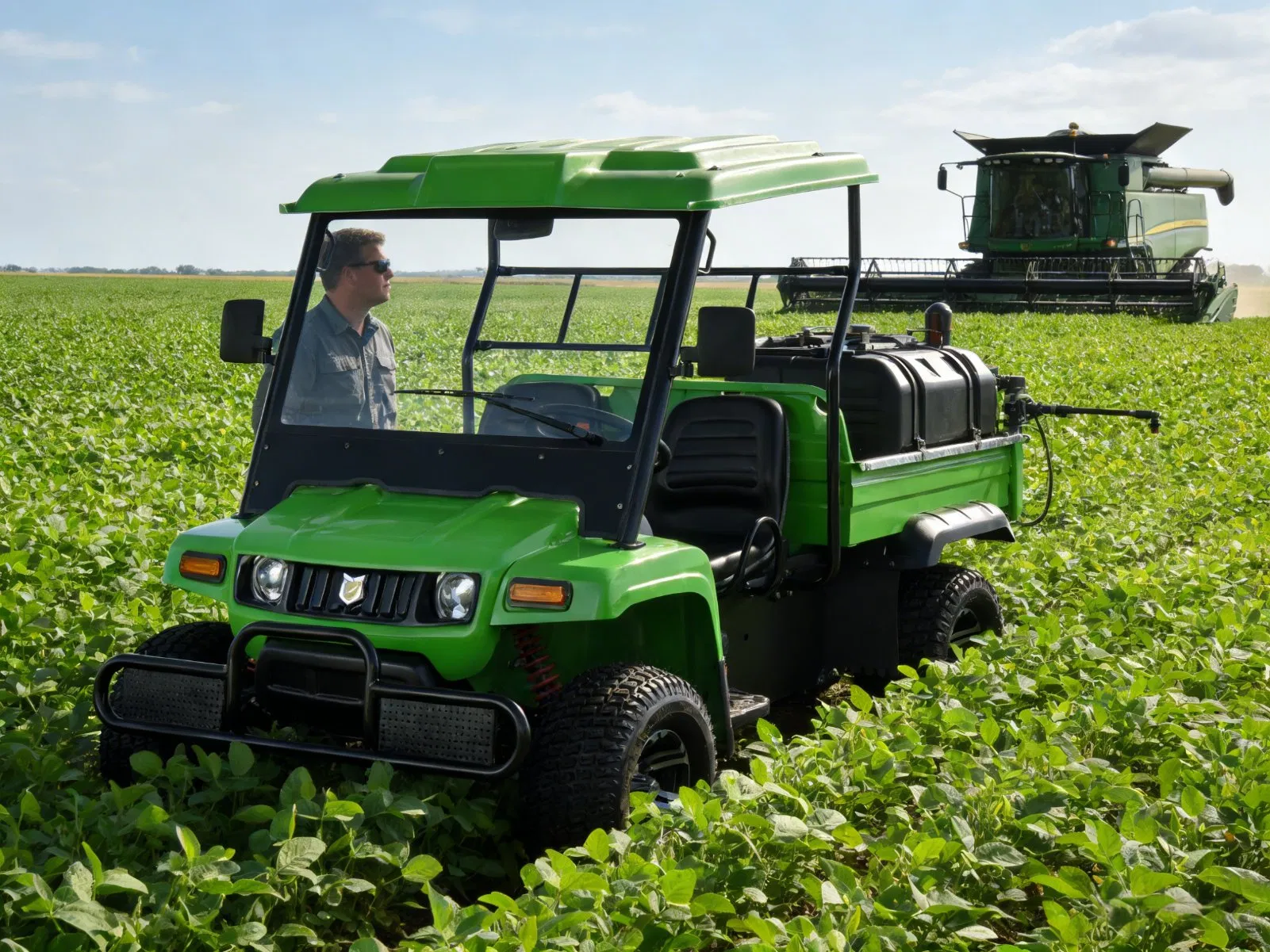Electric Yatian Utility Vehicle High Efficiency Sprayer for American Orchards