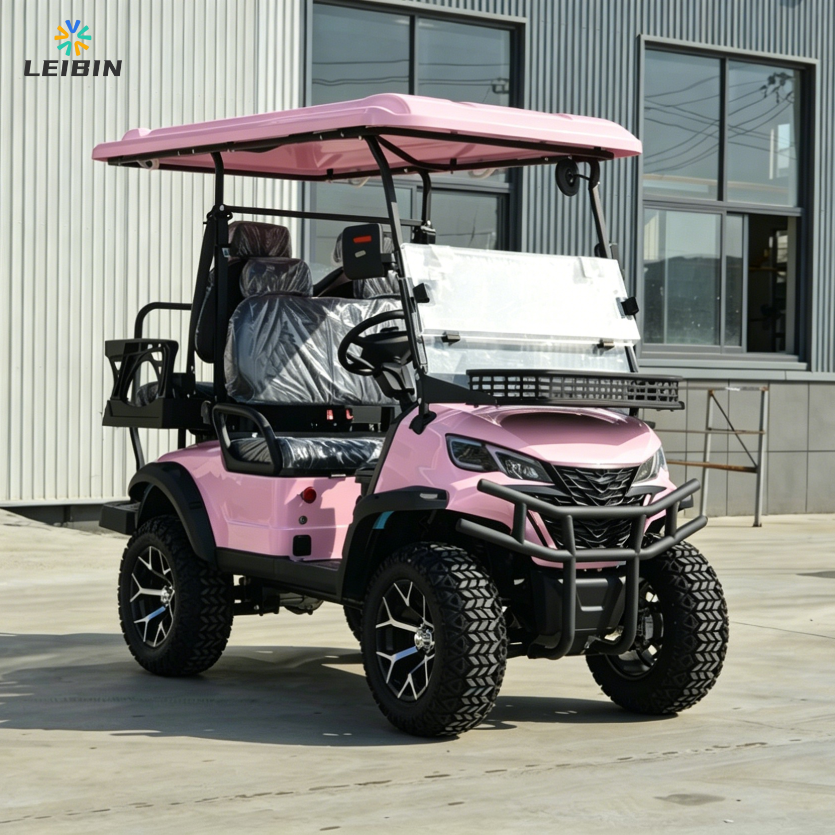 Street Legal 4 Seater Customizable Colors Electric Hunting Golf Cart with 5KW Powerful Motor for Resort Shuttle