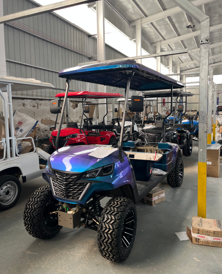WELIFTRICH Supplier Utility Club 4 Wheel Drive Buggy Car 2+2 Seats Golf Carts Electric With Folded Back Seat