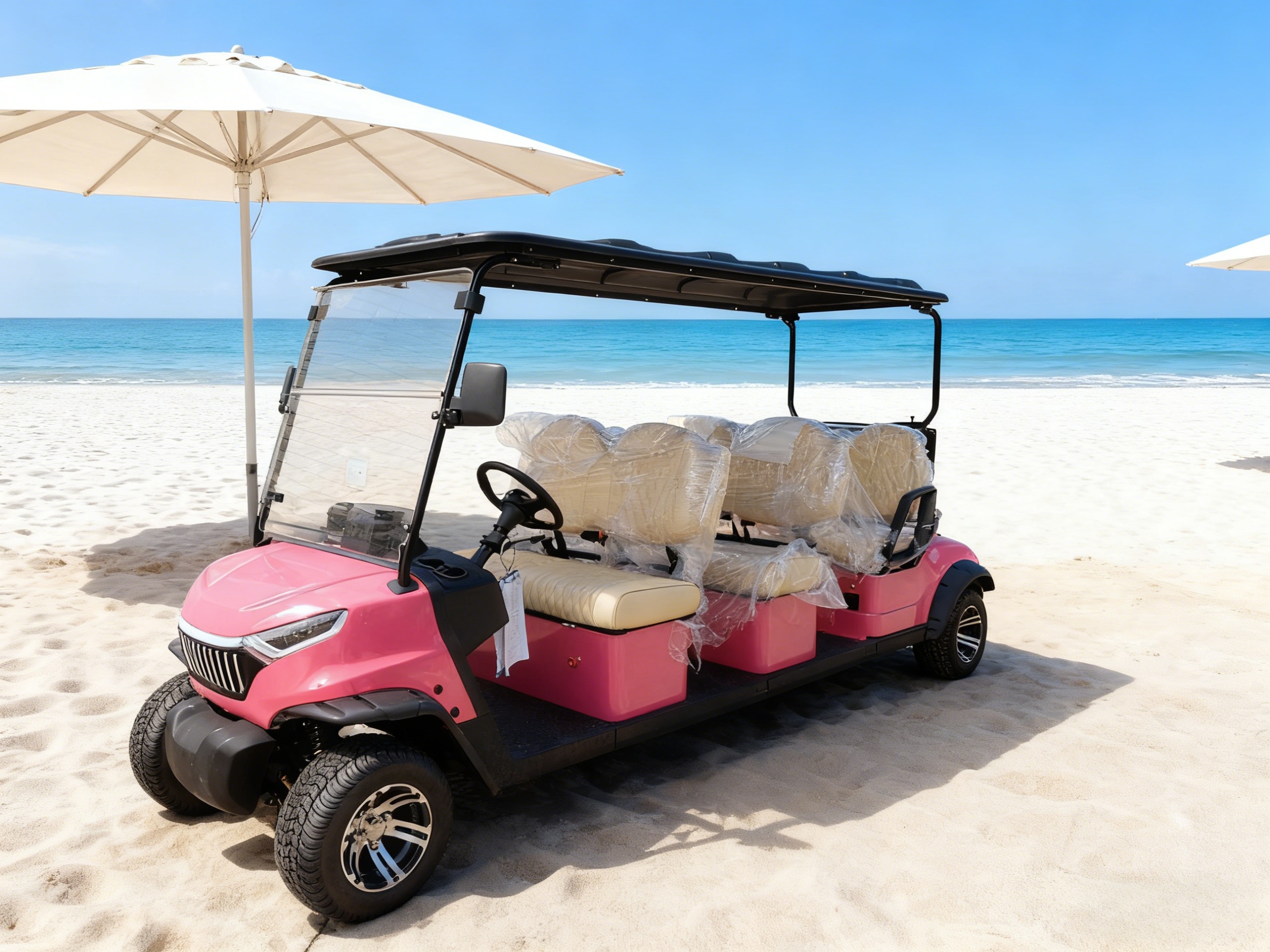 6 Seater Golf Cart Electric Model for Resort Shuttle and Campus Mobility
