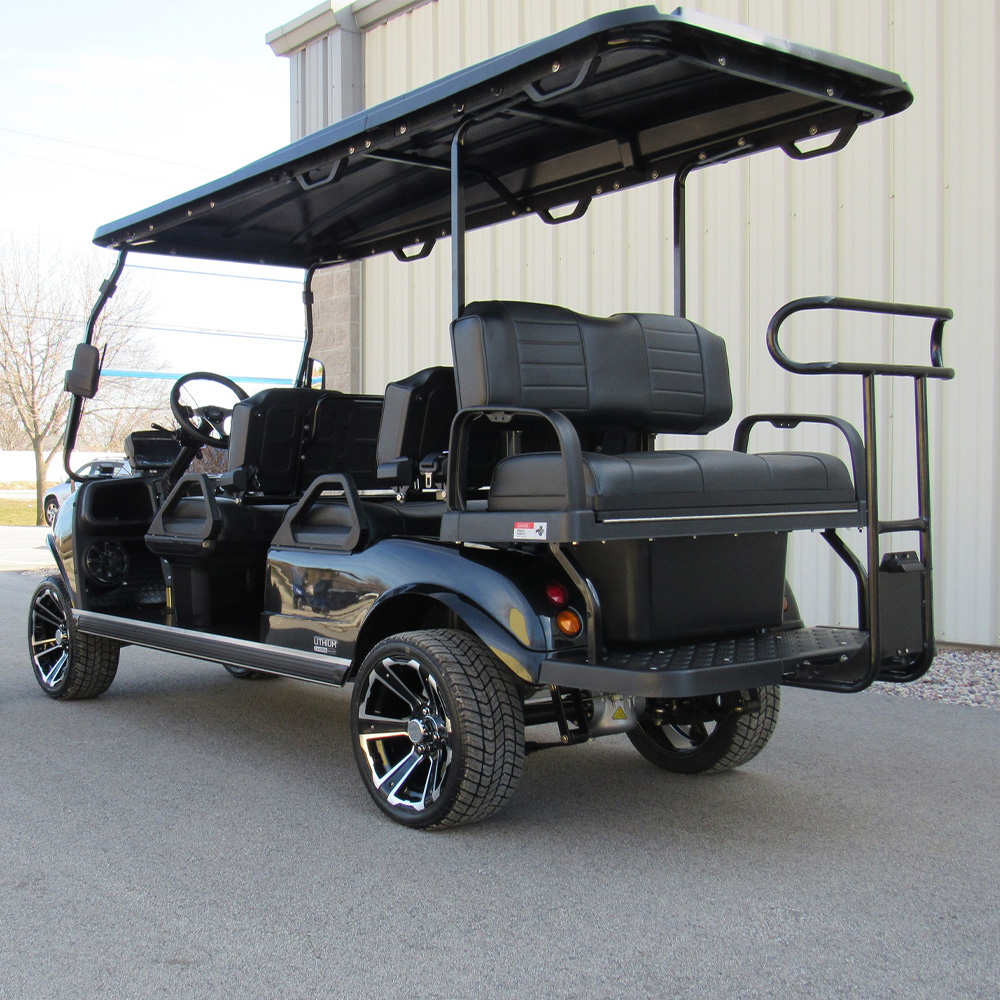 HDK Carrier 6 Lithium Electric Golf Cart 6 Passenger Smooth Ride for Property and Resort Service