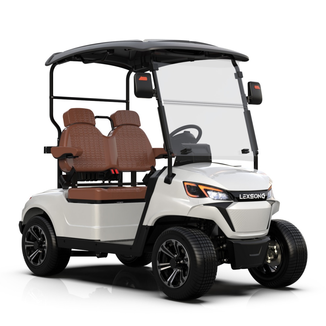 72V Lithium Golf Cart Four Passenger Shock Absorbing Suspension 150km Range All Terrain Electric Golf Cart