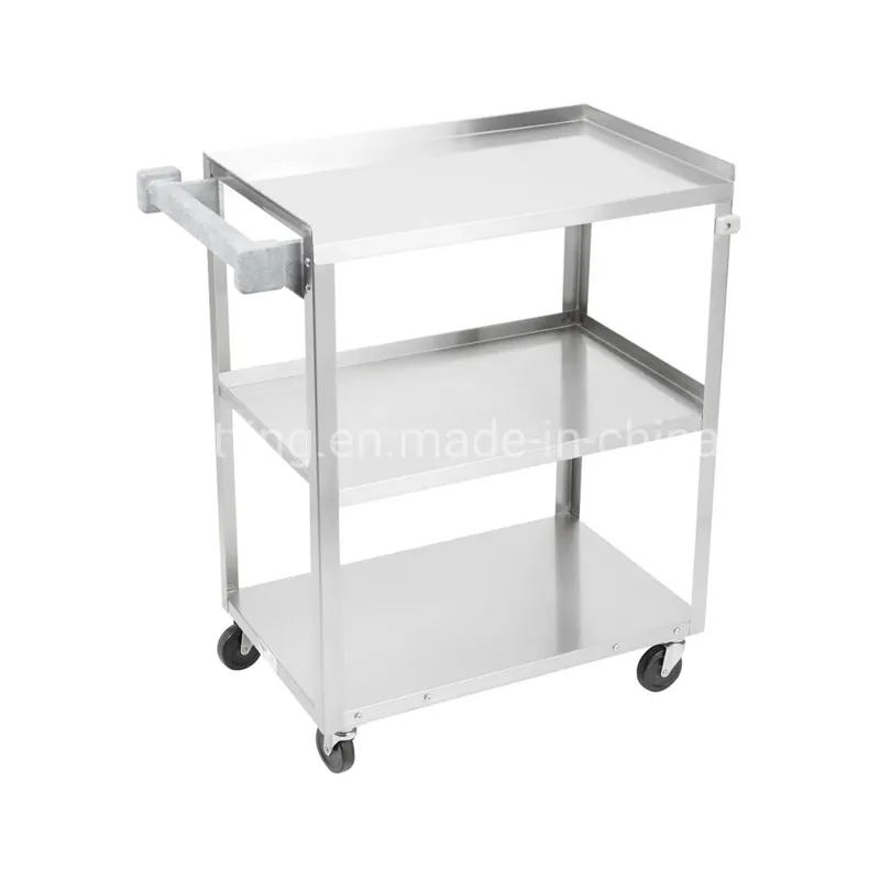 Hotel Metal Vehicle Service Carrier Cleaning Trolley Cart