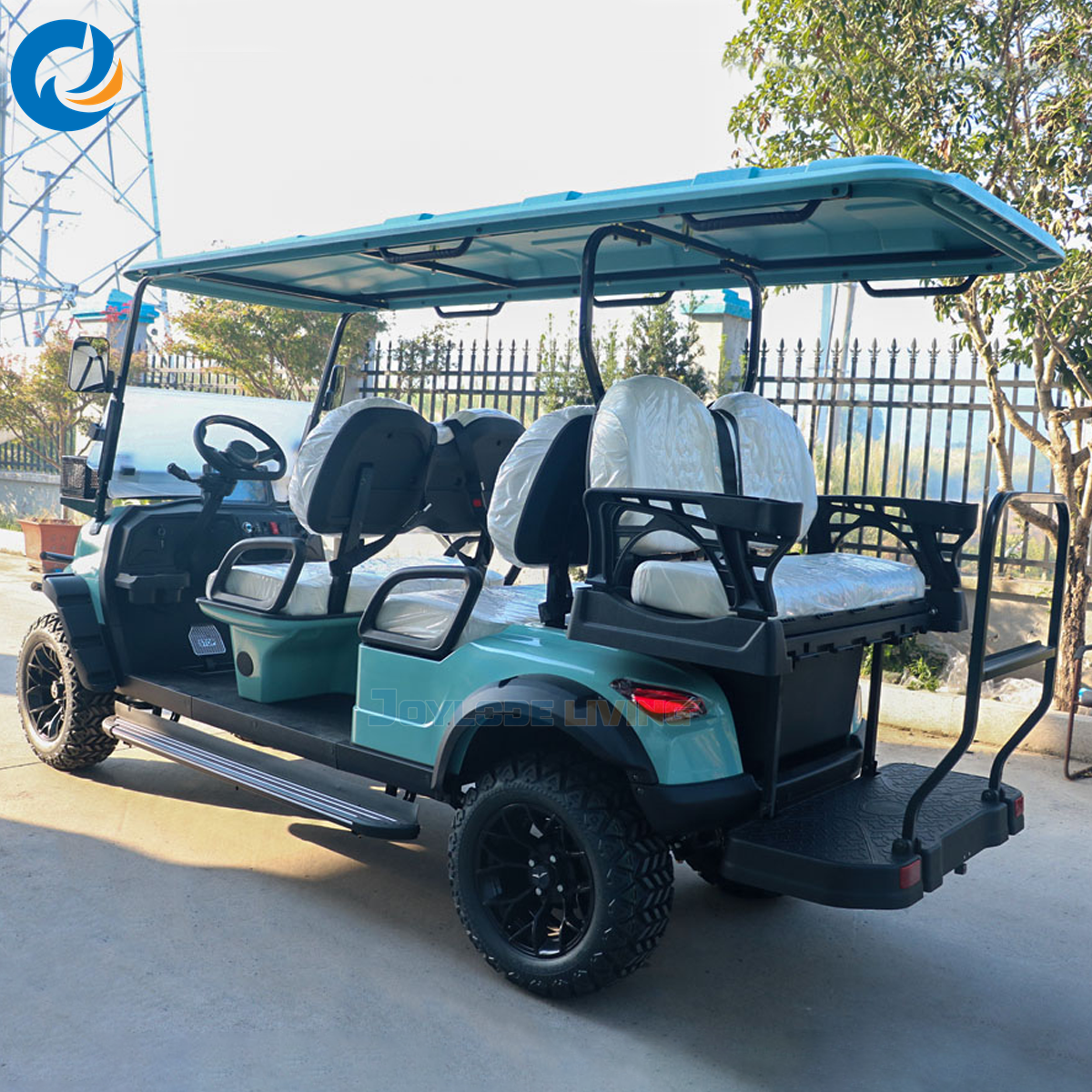 New Hot Quality 72V 104Ah Electric Golf Cart Durable 3-4 Seats 5KW Motor 50-70km/h CE Certified 400-500kg Metal