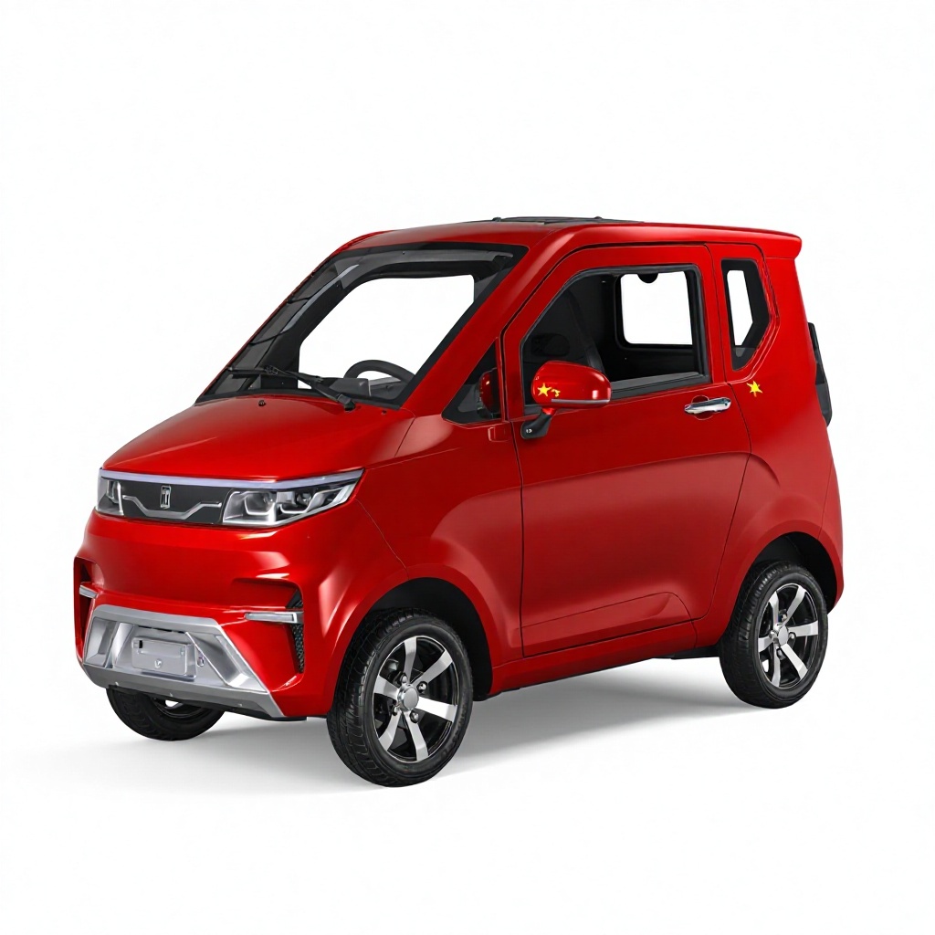 4 Wheel Enclosed Mobility Scooter Low Speed Electric Mini Car No Driver Licnese Need For Old People To Ride