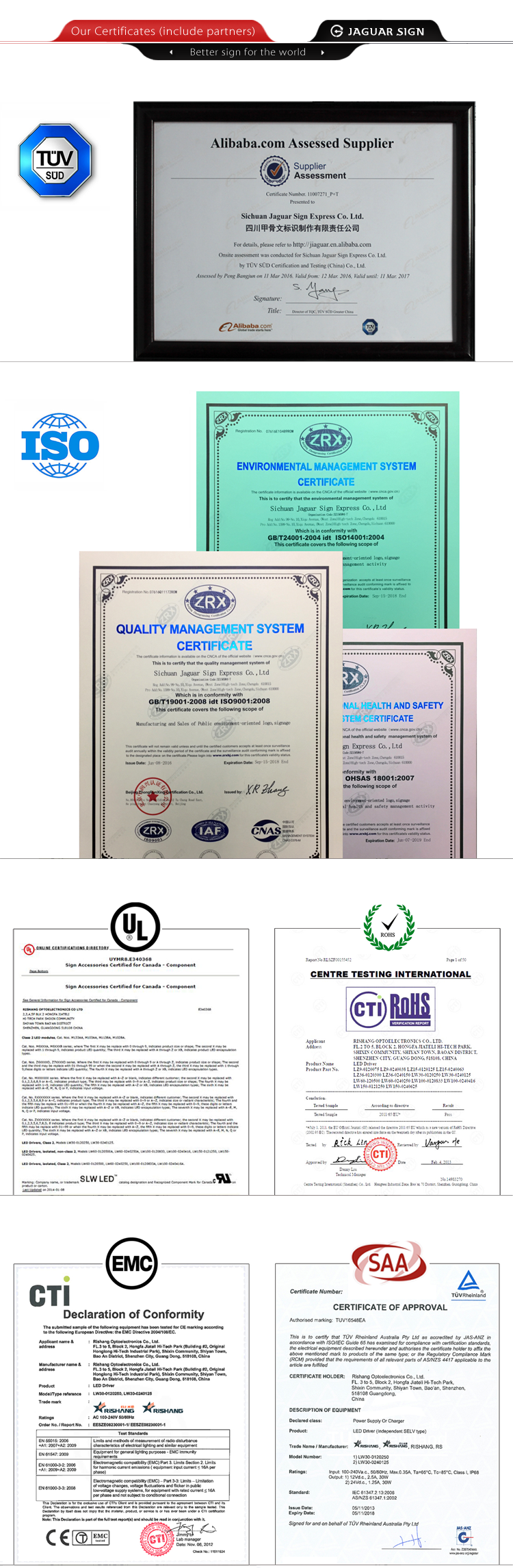 Certifications