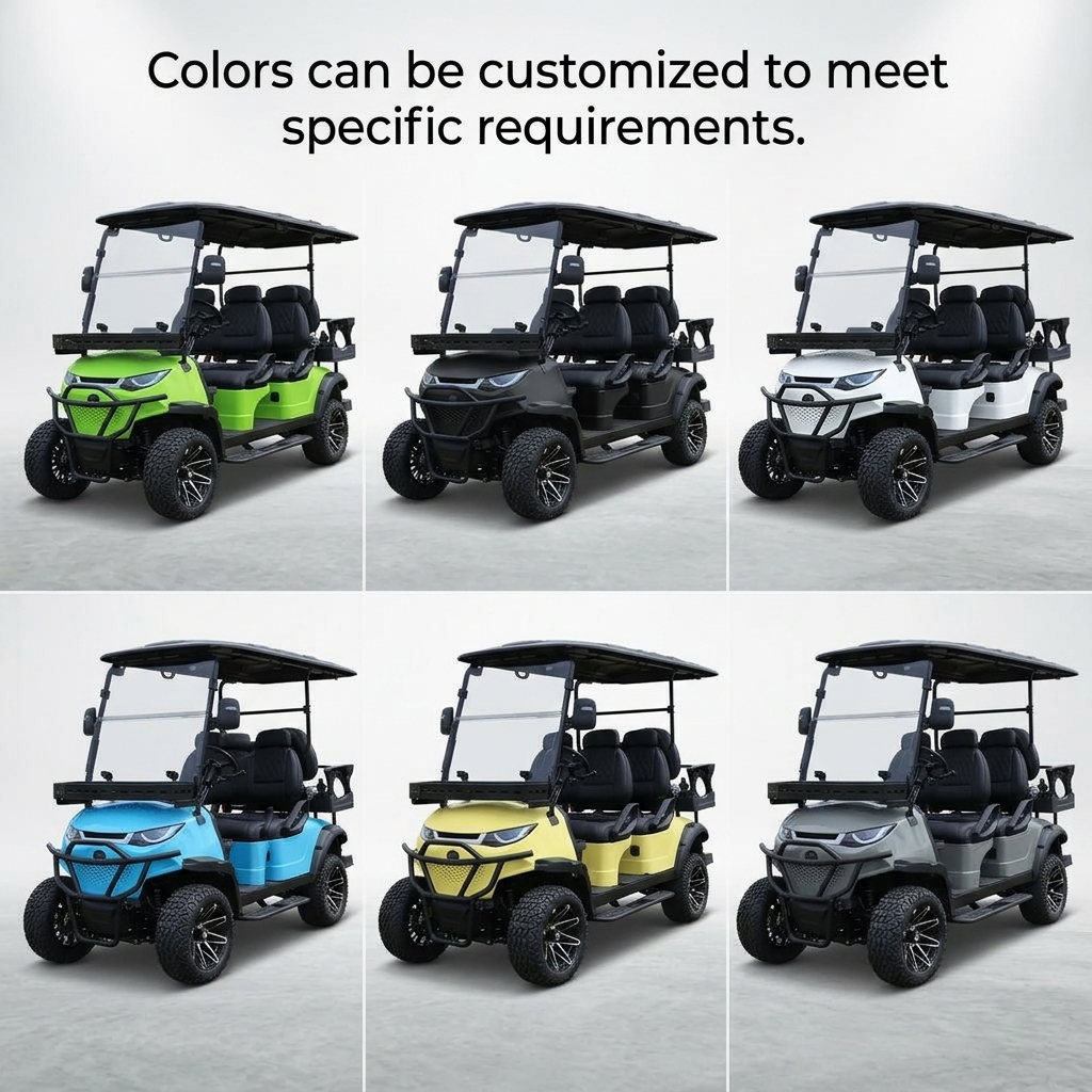 Wholesale 4+2 Person Golf Cart Dubai Stock 4 Seater Golf Cart Electric Golf Cart 4 Seater