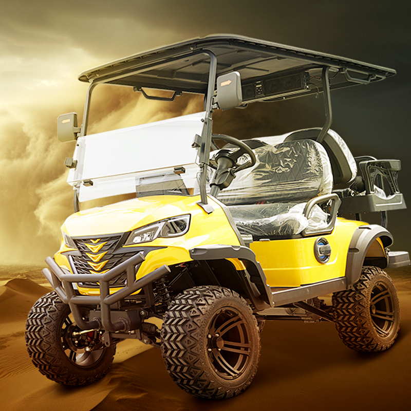 Seating Comfort 4 Wheel 4 Seater Sightseeing Bus Electric 32 Km/H 4 Passenger Electric Golf Cart