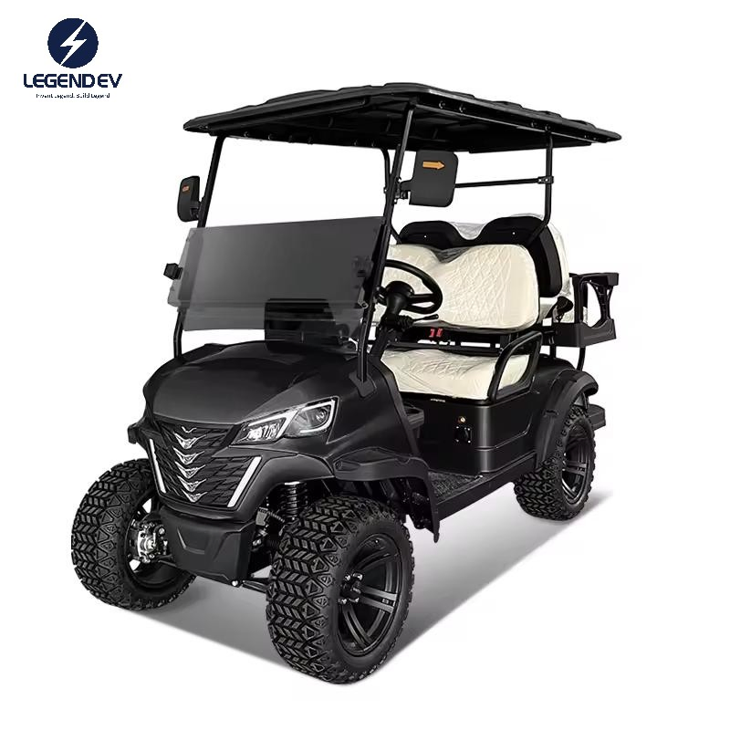 Best 2+2 Rear Foldable Seater Street Legal Solar Powered Electric Golf Cart