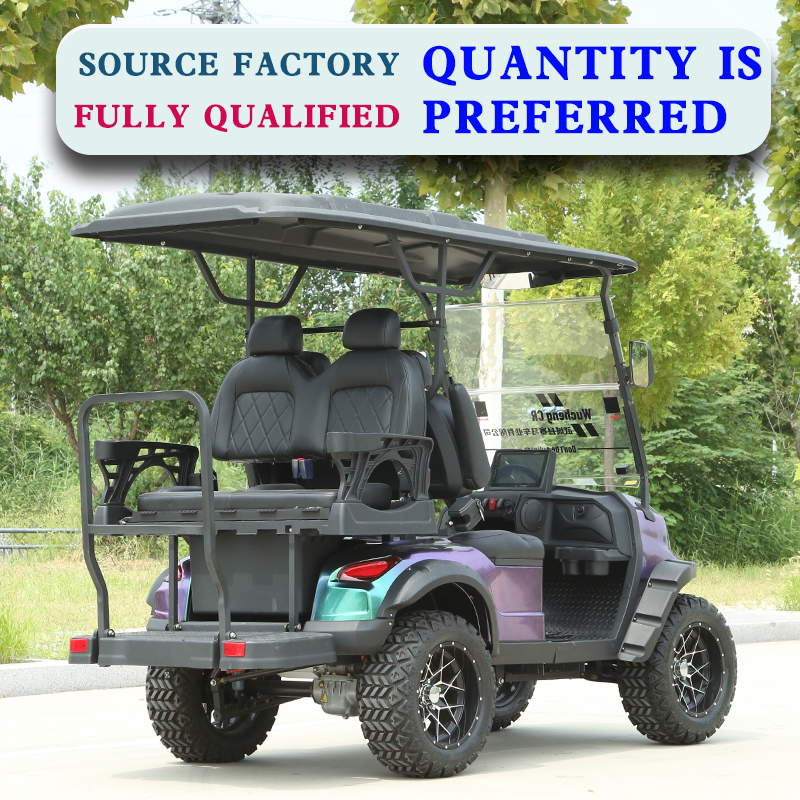 Electric Golf Cart 4 Passengers High Quality Golf Buggy Customized Motor Acid Battery