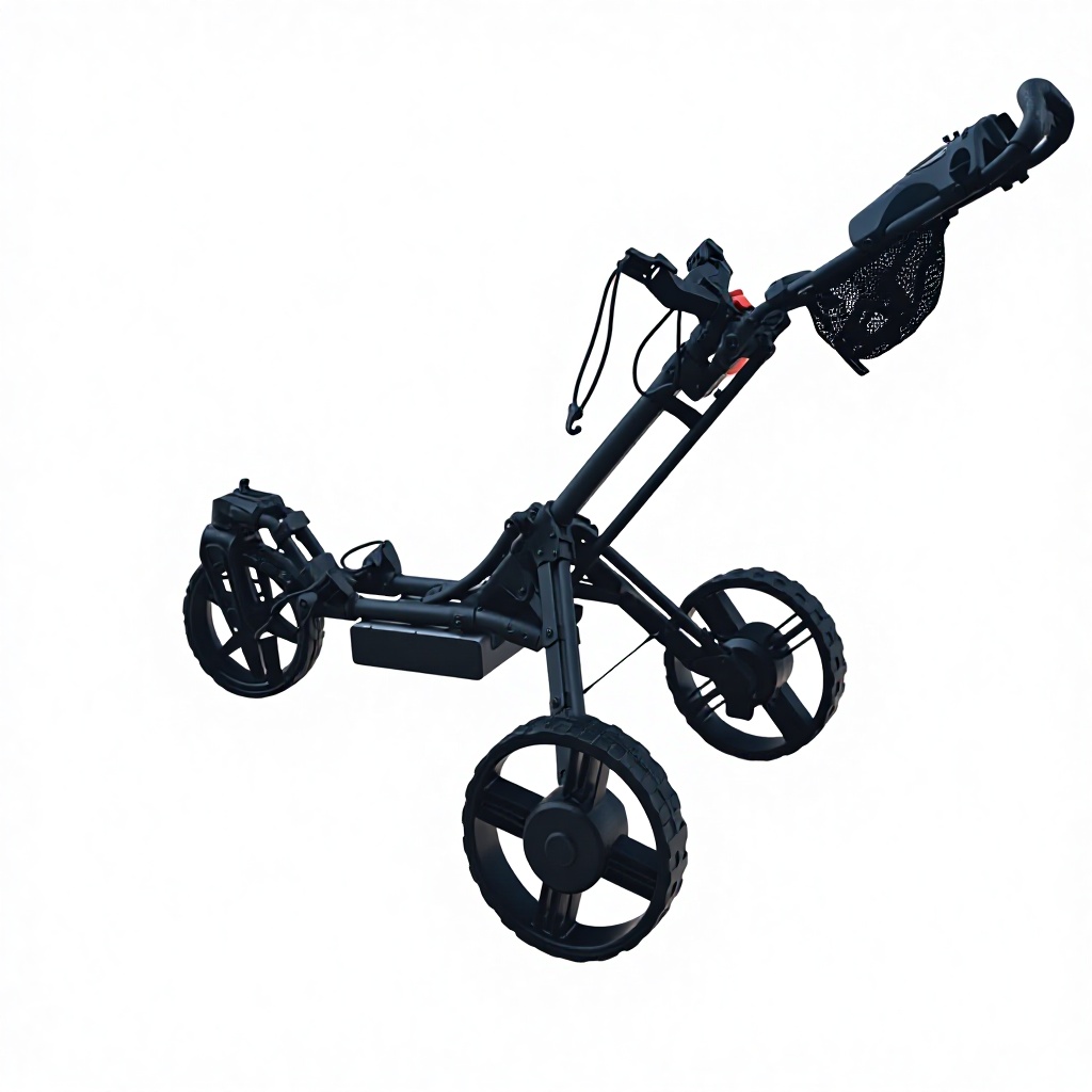 Golf Electric Trolley, Easy Folding Remote Control Golf Electric Trolley, 3 Wheel Golf Push Cart