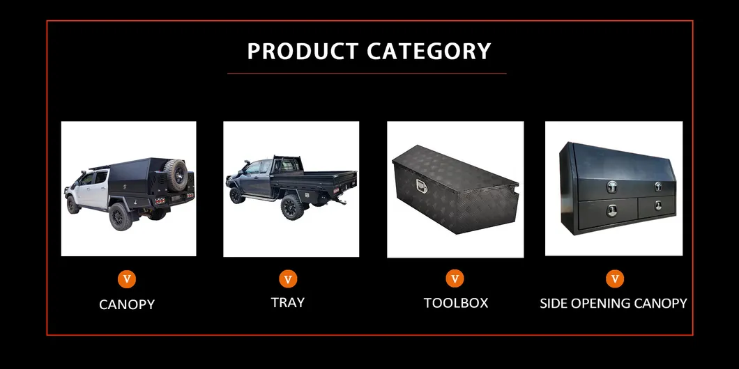 Flatbed Mining Aluminum Ute Tray Steel Industrial Cargo Utility Vehicle Tray