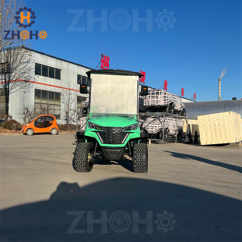Multi-purpose Electric Golf Cart with Truck Bed Cargo Box Cargo Area 4-wheel Golf Course Work Vehicle