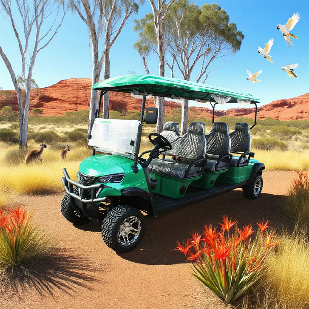 6 Seater Solar-Powered Folding Electric Golf Cart Convenient and Environmentally Friendly