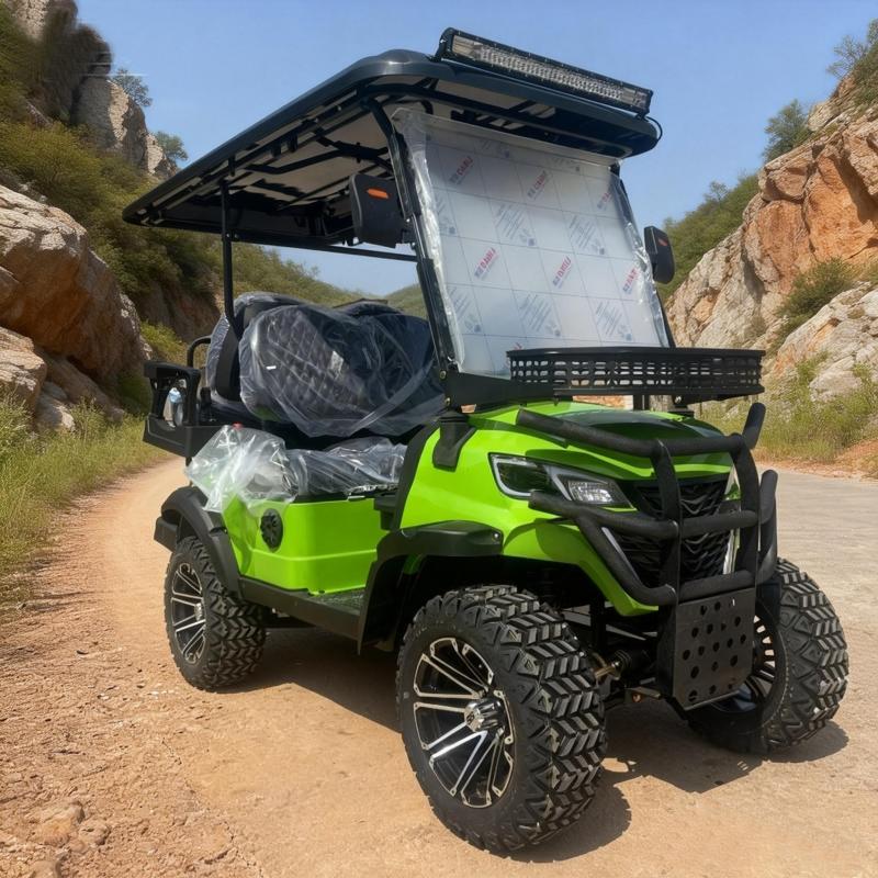 New 2026 Luxury Club 5KW 4 Seater 2WD Lifted Electric Golf Cart Utility Hunting Cart Lithium Battery Enpower Controller 25MPH