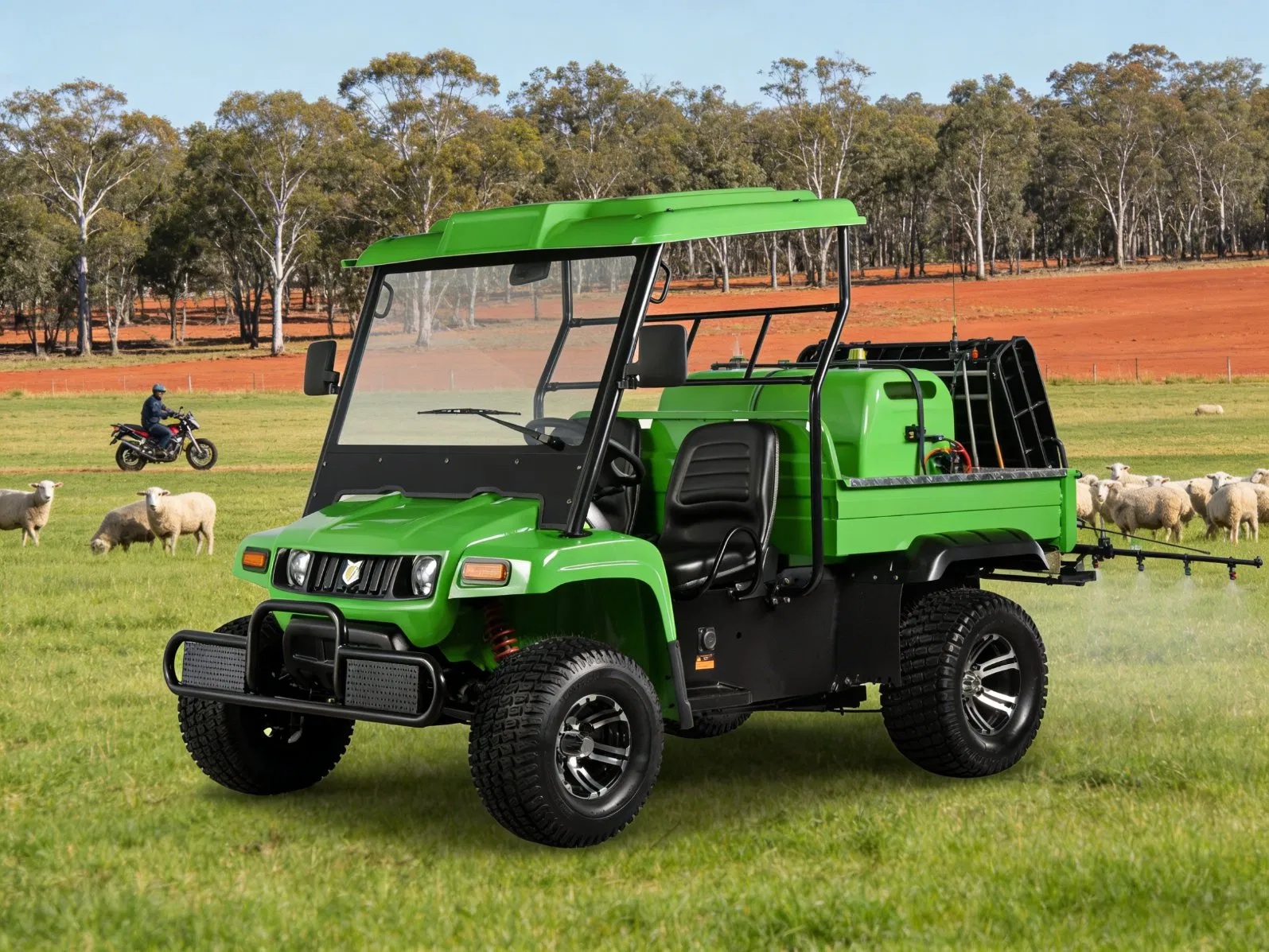 Electric Yatian Utility Vehicle High Efficiency Sprayer for American Orchards