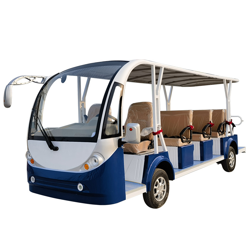2025 Premium Parison Electric Sightseeing Shuttle Bus 11 Seats &amp; Golf Carts Stylish for Tourist Spot Villa and Hotels