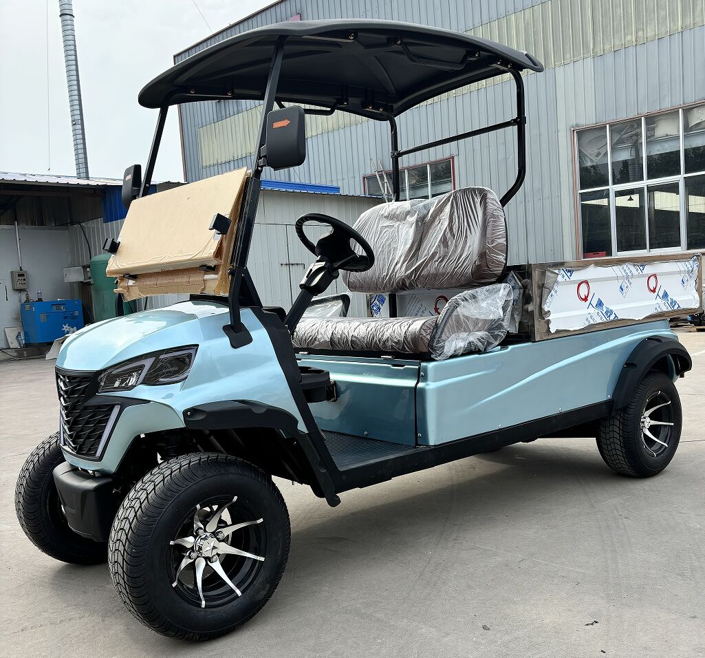 WELIFTRICH 5-6 Seater 72V Fully Waterproof Battery Operated Utility Cart Dump Cargo Bed Electric Golf Cart
