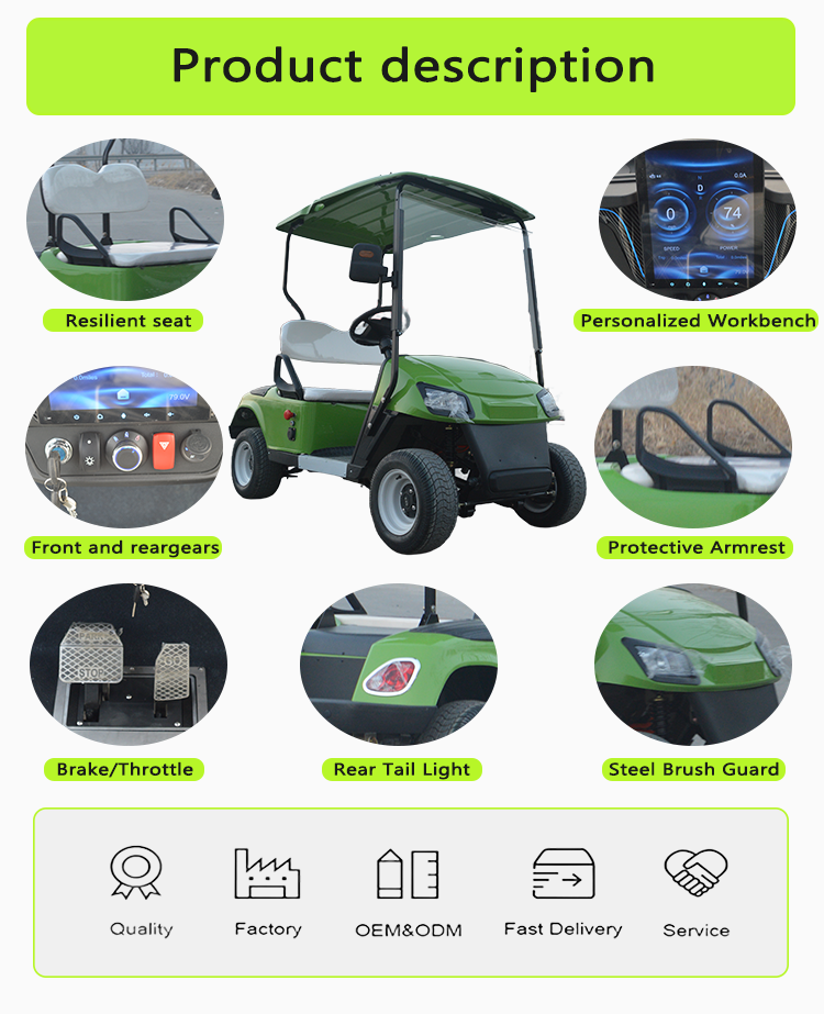 Electric Golf Cart Custom Lifted