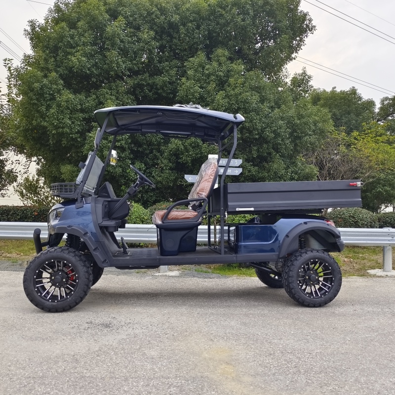CE Certified 72V Lithium Battery Electric Golf Cart Hunting Buggy with Cargo Box Carryall 500kg Cargo Capacity