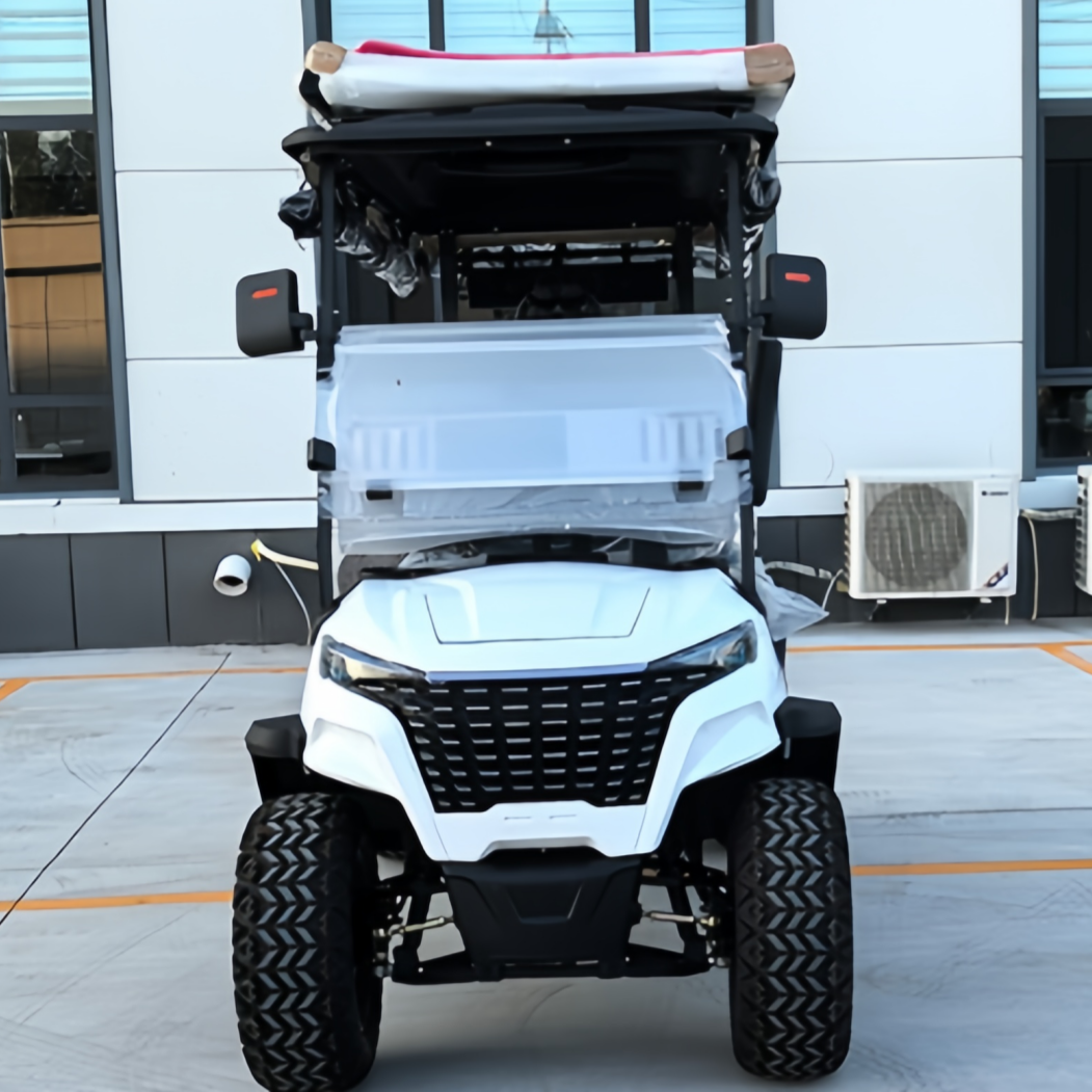 Four Seater Golf Cart Customizable Colors Seats Parts Lithium or Gas Options for Resorts Campus Shuttle Personal Use