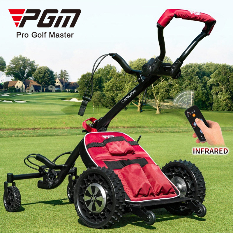 PGM QC008 Smart Automatic AI Golf Trolley Remote Control Electric Golf Trolley Cart 4wheel