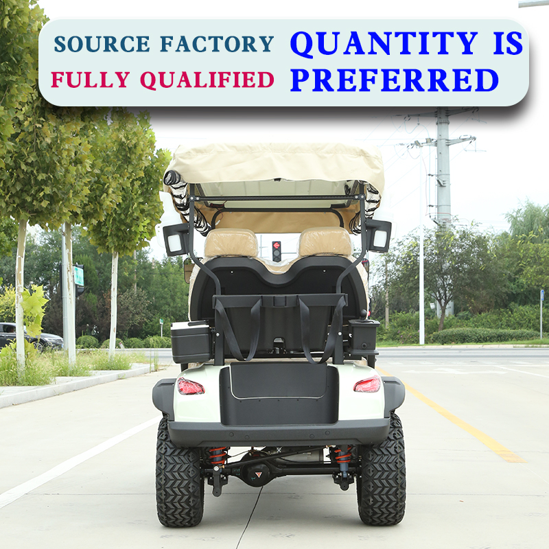 4-Seat Off-Road Electric Golf Cart, Heavy-Duty All-Terrain Golf Vehicle with Stylish Design &amp; Comfort Seats