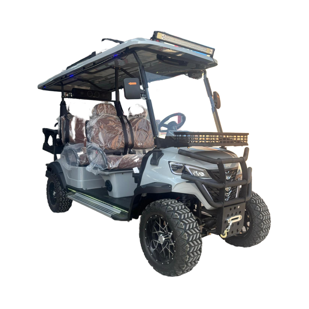 New Design Electric Off-Road 5-6 Seats Golf Cart 72V with 30-50Km/h Speed and 90km Range for Sightseeing