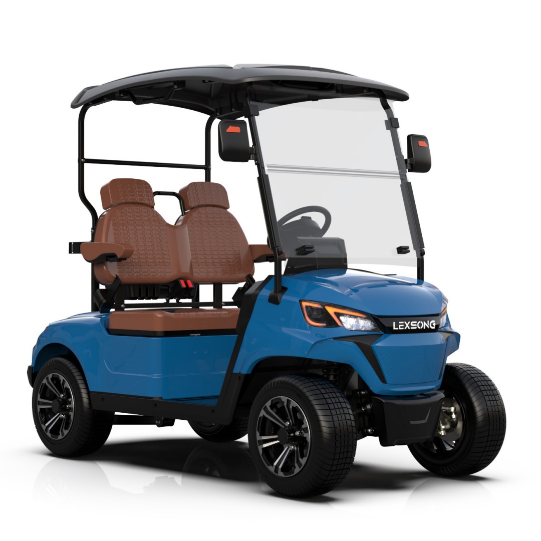 72V Lithium Golf Cart Four Passenger Shock Absorbing Suspension 150km Range All Terrain Electric Golf Cart