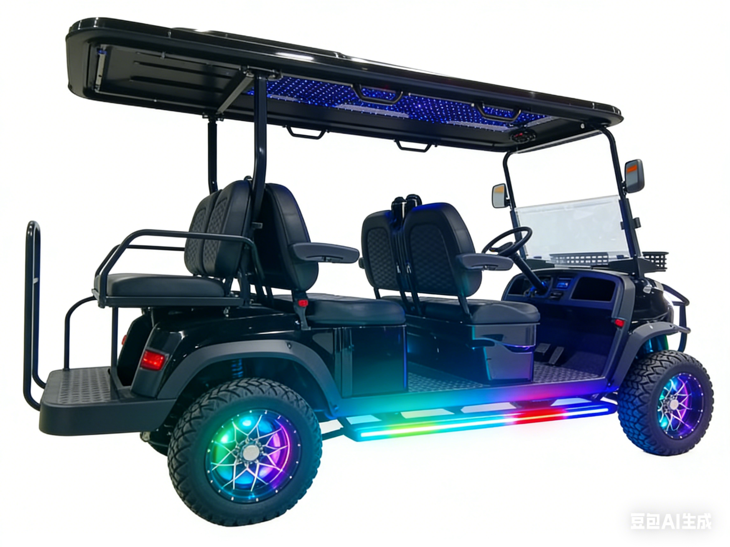 Super Discounts Street Legal 4-Wheel Electric Golf Cart with 7-8 Seats and 50-70Km/h Speed for Personal &amp; Commercial Use on Sale
