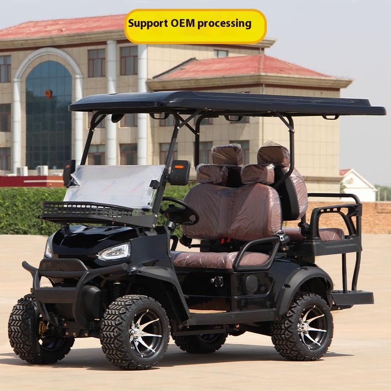 New 4-Seater Off-Road Electric ATV Golf Cart 48V Steel Battery Tourism Patrol Vehicle EEC Certified Export-Ready