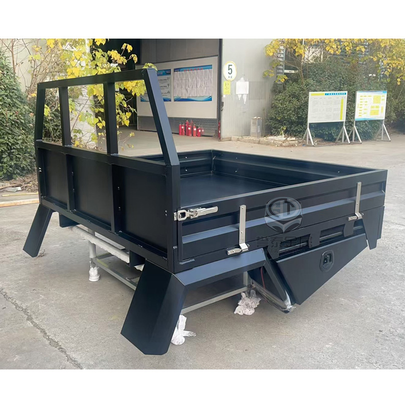 Flatbed Mining Aluminum Ute Tray Steel Industrial Cargo Utility Vehicle Tray