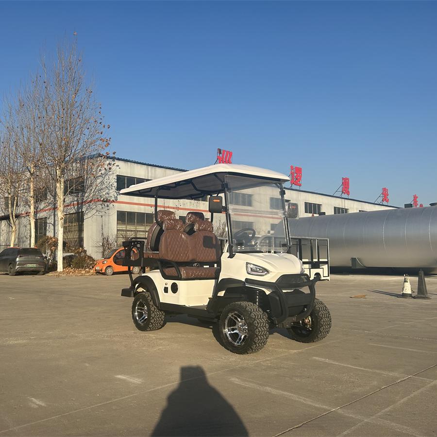 New Design Vehicle Off-road Comfortable Sightseeing Golf Cart Hunting Golf Cart 4 Seater Golf Cart Electric
