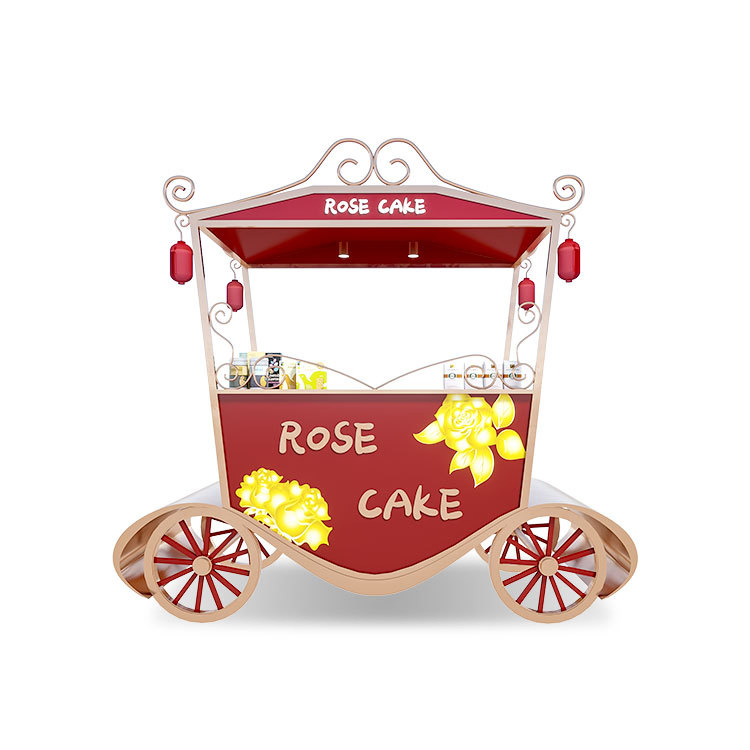 Food Drinking Stainless Steel Round and Square Tube Serving Service Trolley Cart Factory Mobile Moving Commercial Hotel Restaurant Kitchen