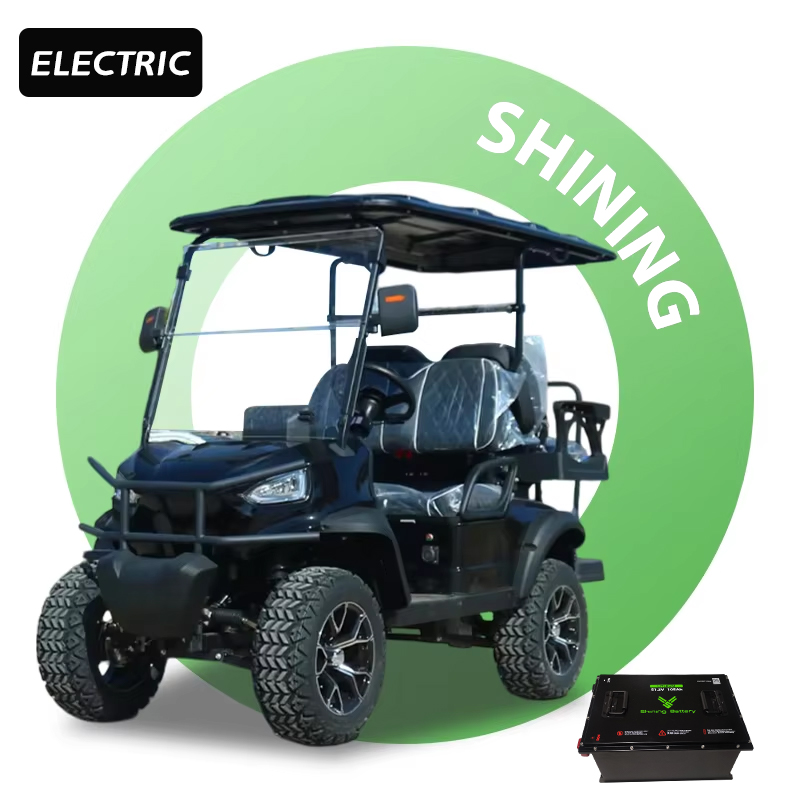 Shininglsv Hunting Car Beach Resort Electric Vehicle Luxury Street Legal Golf Electric Cart 4 Seater