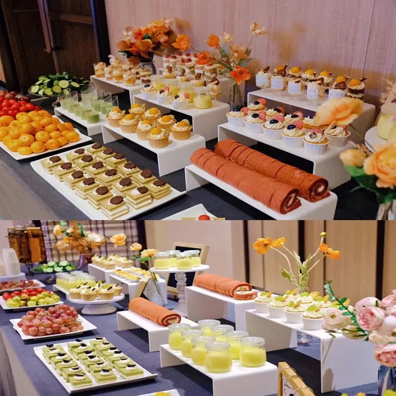 Acrylic Hotel Catering Food Risers