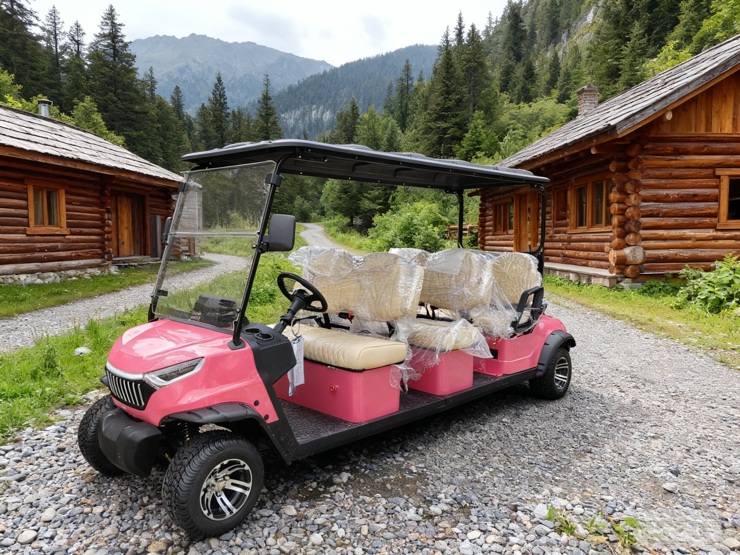 6 Seater Golf Cart Electric Model for Resort Shuttle and Campus Mobility