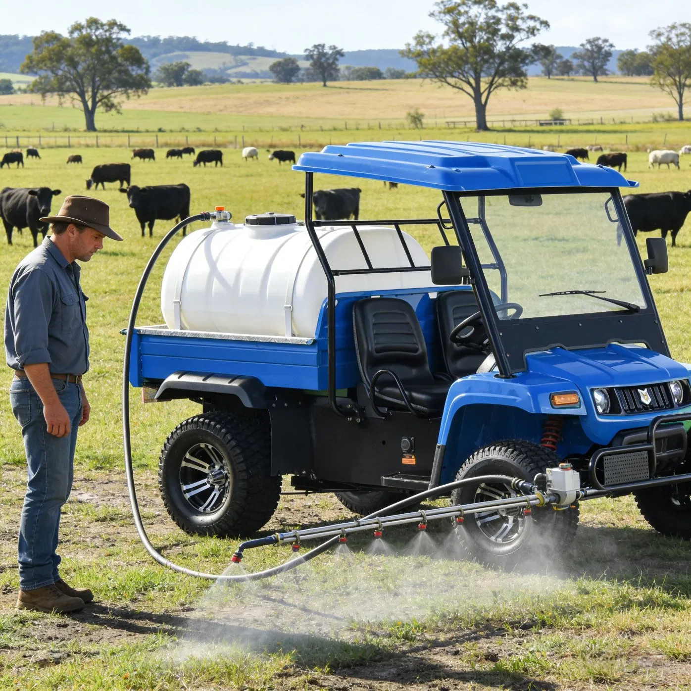2 Seater Battery Powered 4 Wheel Utility UTV Vehicle