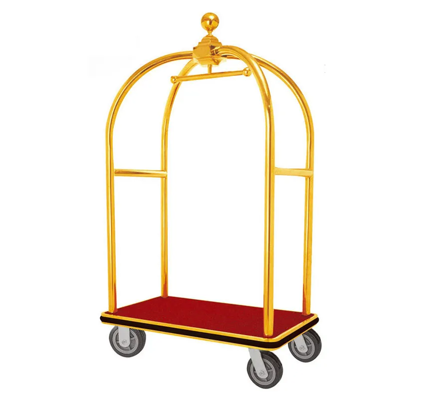 Premium Hotel Hand Trolley Service Cart for Efficient Guest Assistance